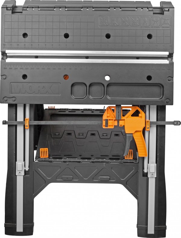 Worx WX051 Πτυσσόμενος Πάγκος Εργασίας 78x63cm με 2 Σφιγκτήρες και 4 Συνδέσεις