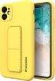 Wozinsky Wozinsky Kickstand Case ελαστική θήκη σιλικόνης με βάση στήριξης iPhone 12 Pro Max κίτρινο
