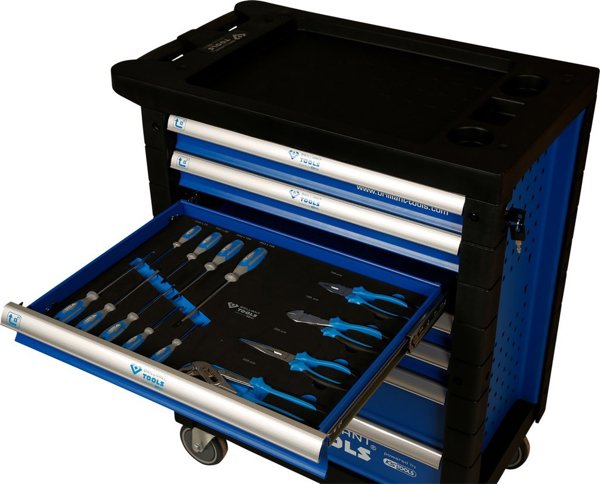 Καρότσι εργαλείων KS Tools με 7 συρτάρια, κενό