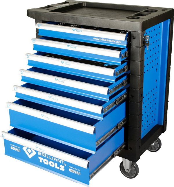 Καρότσι εργαλείων KS Tools με 7 συρτάρια, κενό