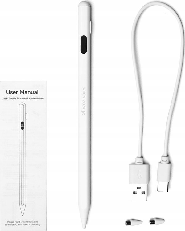 Wozinsky Universal Active Stylus - Ενεργή Γραφίδα για Smartphone και Tablet (Android/iOS) - Λευκό