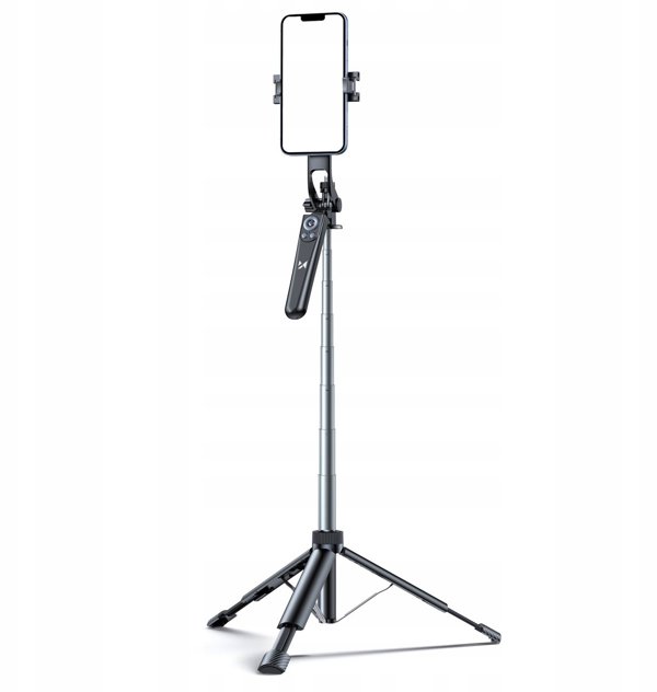 Wozinsky Selfie stick WC1Y30S teleskopowy tripod 1.3m z uchwytem na telefon - czarny