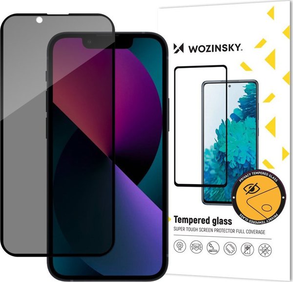 Wozinsky Tempered Glass Privacy για iPhone 13 / 13 Pro - Αντιχαρακτικό Προστατευτικό Οθόνης με Φίλτρο Anti-Spy