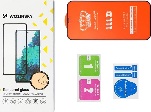Wozinsky Tempered Glass Full Glue για Motorola Moto G22, Προστατευτικό Οθόνης, Μαύρο