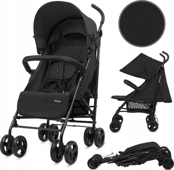 Wozek Kidwell KIDWELL WOZEK PARASOLKA QUGAR BLACK