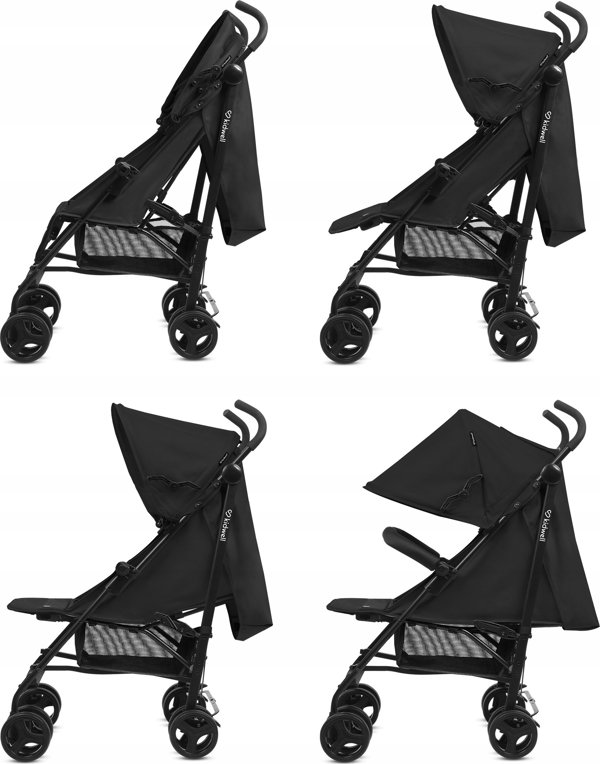 Wozek Kidwell KIDWELL WOZEK PARASOLKA QUGAR BLACK
