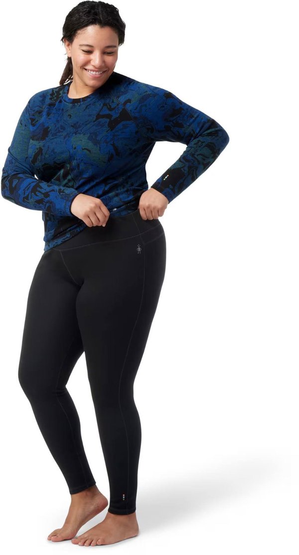W'S Classic Thermal Merino Base Layer Bottom Plus Boxed, 001 | black, XXL