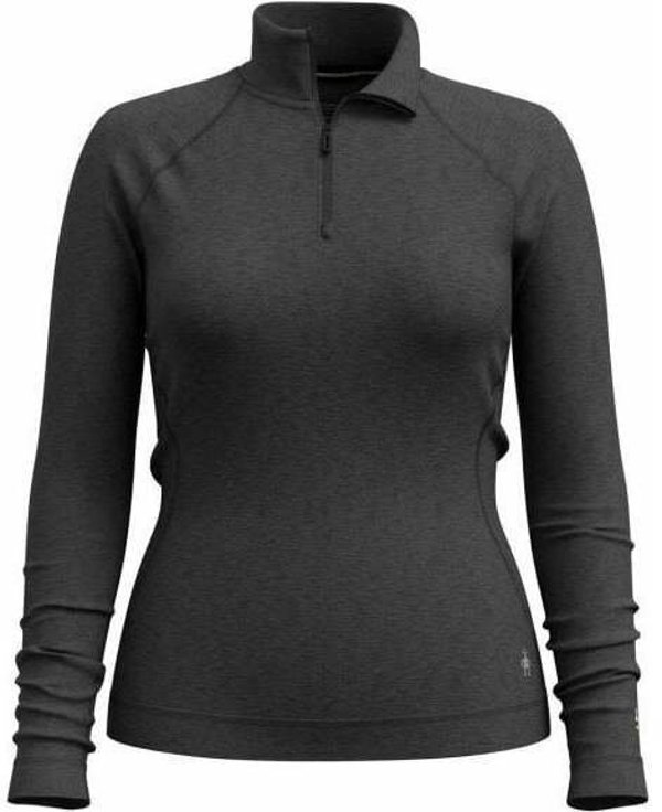 W'S Classic Thermal Merino Base Layer Colorblock 1/4 Zip Boxed, A41 | black/charcoal h, M