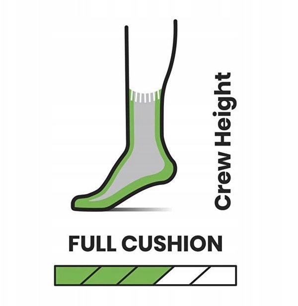 W'S Hike Full Cushion Crew Socks, 880 | fossil, S