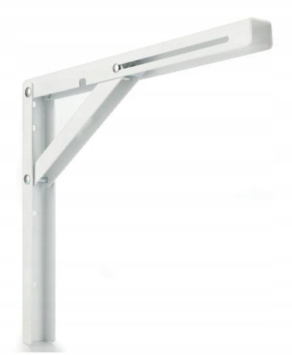 WSPORNIK STALOWY SKLADANY Z BLOKADA BIALY 200X160X1.5