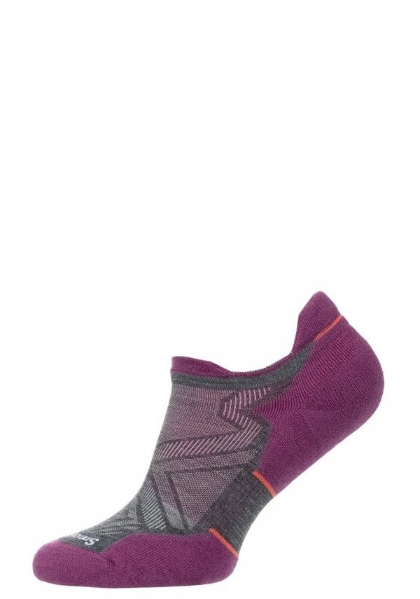 W'S Run Targeted Cushion Low Ankle Socks, 052 | medium gray, S