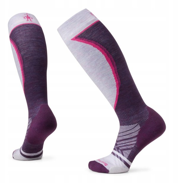 W'S Ski Targeted Cushion OTC Socks, L90 | purple iris, S