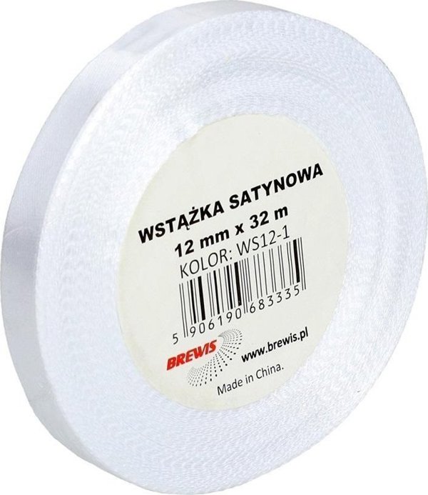 Wstazka satynowa blanca 12mmx32m