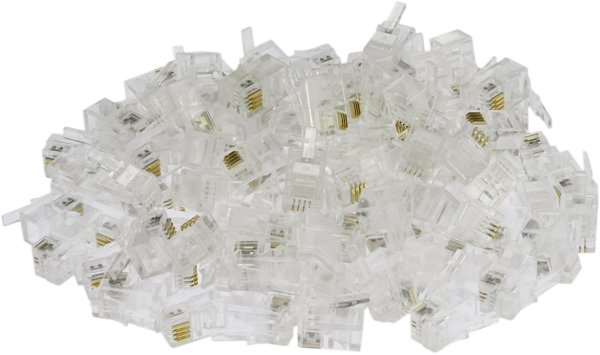 Βύσμα τηλεφώνου RJ14 4p/4c στενό Neku