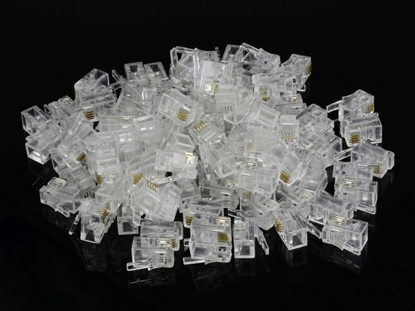 Βύσμα τηλεφώνου RJ14 4p/4c στενό Neku