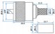WTYK ZACISKANY UHF(UC1)-W/ZAC-H-155