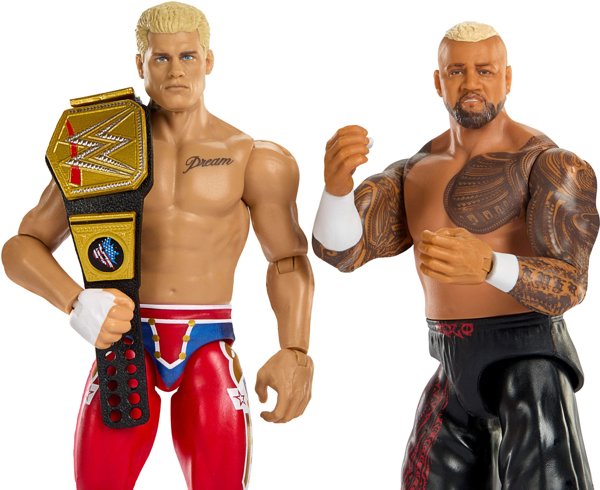 WWE® Main Event Showdown „The American Nightmare” Cody Rhodes™ vs Solo Sikoa™ Figurki 2-pak (JHJ54)