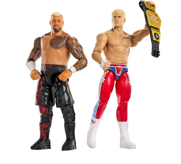 WWE® Main Event Showdown „The American Nightmare” Cody Rhodes™ vs Solo Sikoa™ Figurki 2-pak (JHJ54)