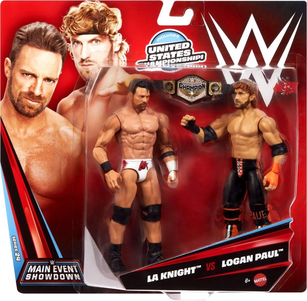 WWE® Main Event Showdown LA Knight™ vs Logan Paul™ Figurki 2-pak (JHJ55)