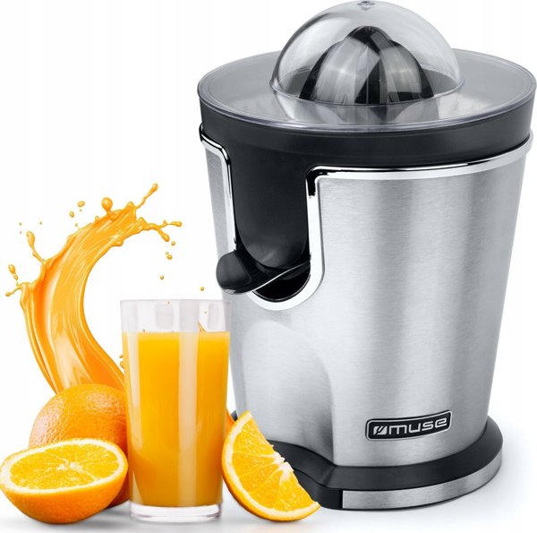 Αποχυμωτής Εσπεριδοειδών Muse MS-10CP, 160W, Inox, Μαύρο