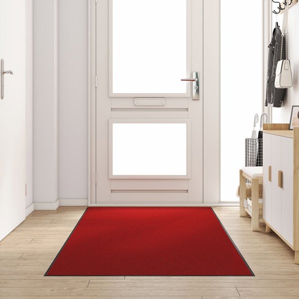 Wycieraczka vidaXL Czerwona, Czarna Polipropylen 250 x 120 x 0.9 cm
