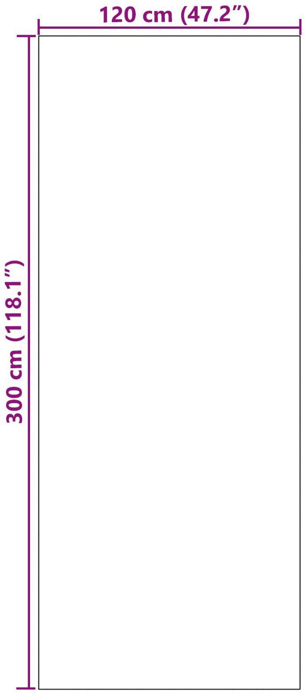 vidaXL Πατάκι εισόδου πολυαμίδιο 300x120x0.9 εκ. ορθογώνιο