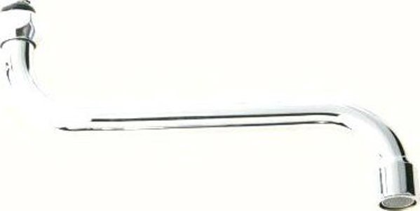 Hydroland Στόμιο Βρύσης Τύπου S 1/2" L-115mm, Ορείχαλκος Χρώμιο - WL.S-115.B