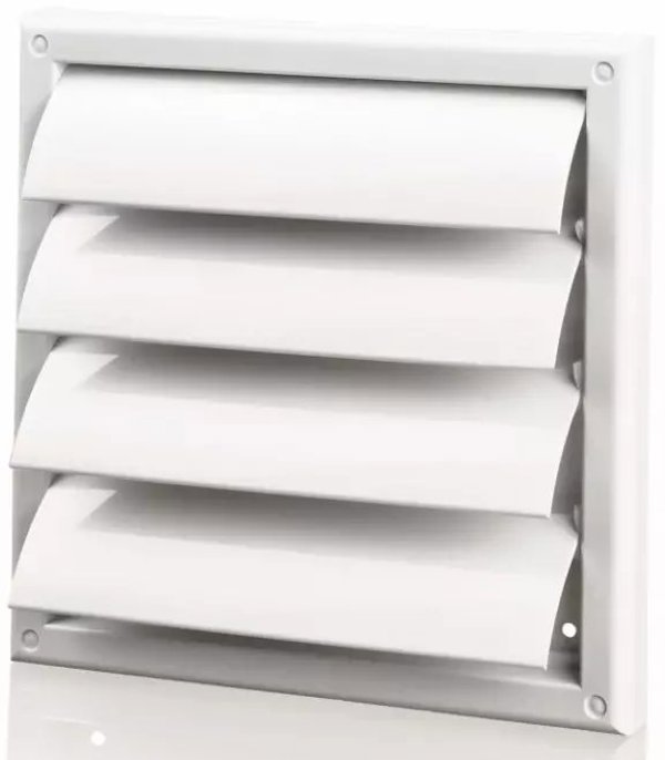 Eksagogi toixou me zalousies 187x187mm fi 125mm leukí MW120AZK