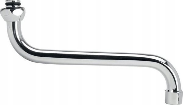 Hydroland Στόμιο Βρύσης Τύπου S 1/2" L-160mm, Επιχρωμιωμένο Ορειχάλκινο με Ενσωματωμένο Αεριστή, WL.S-160.B