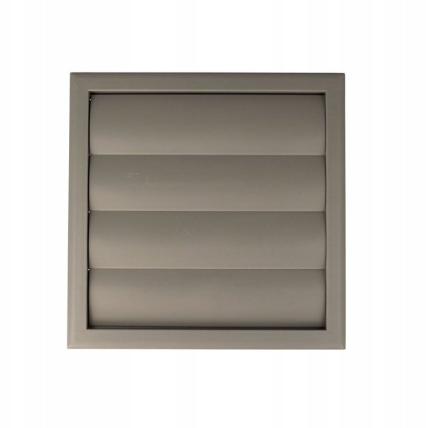 Wylot scienny zaluzjowy 154x154mm fi 100mm szary MW100AZKGR