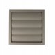 Wylot scienny zaluzjowy 154x154mm fi 100mm szary MW100AZKGR