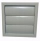 Wylot scienny zaluzjowy 154x154mm fi 100mm szary MW100AZKGR