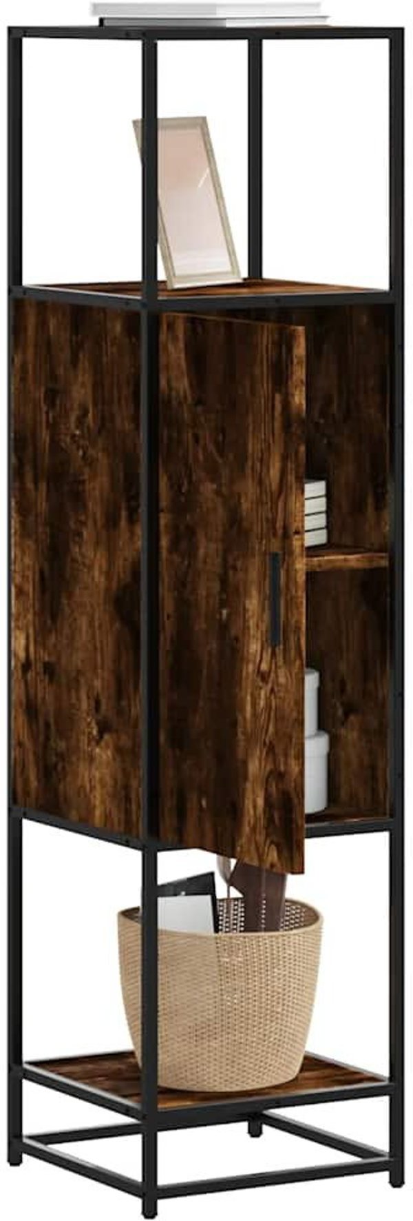 Υψηλή Ντουλάπα Καπνιστή Δρυς 35.5x35x139 εκ Lumarko