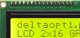 Οθόνη LCD 2x16 χαρακτήρων LCD-AC-1602E-YIY/G-E6 Πράσινη Justpi