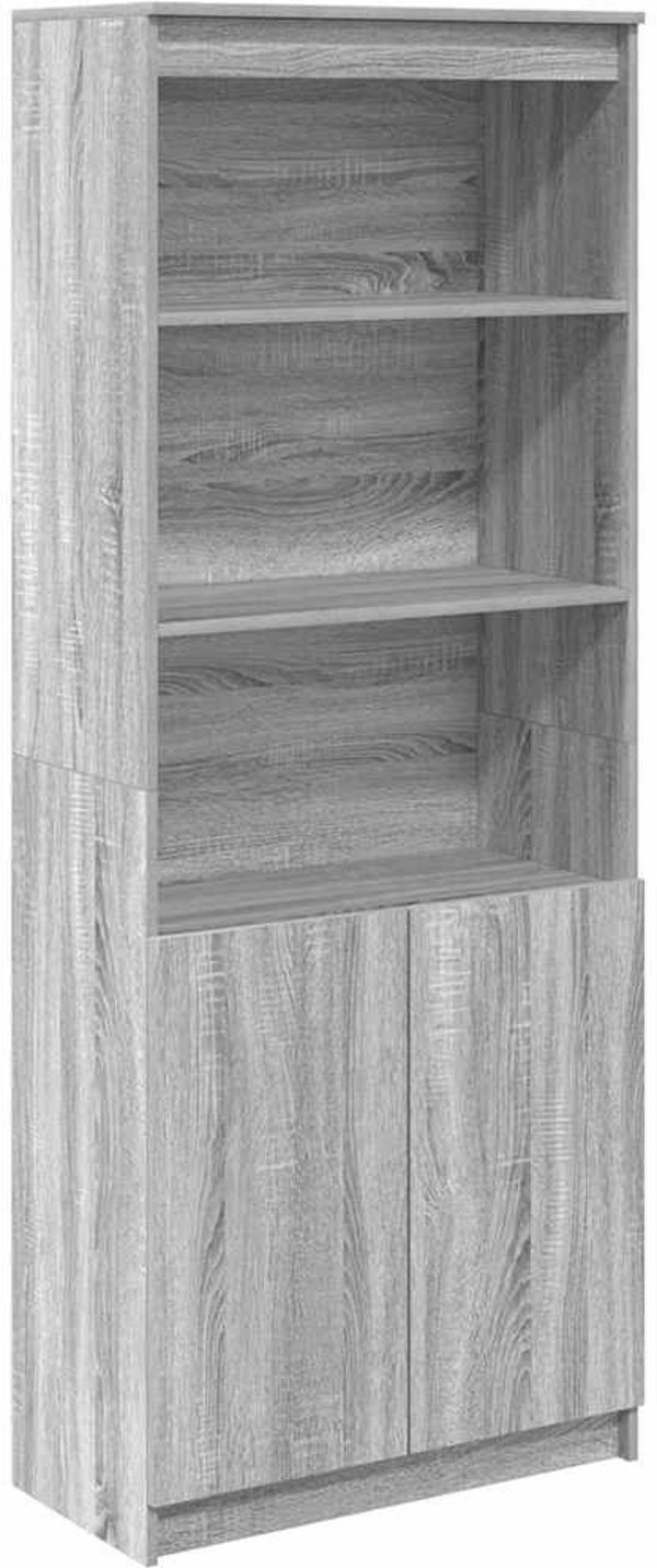 vidaXL Ψηλή Ντουλάπα Γκρι Sonoma Δρυς 70x35x180 εκ.