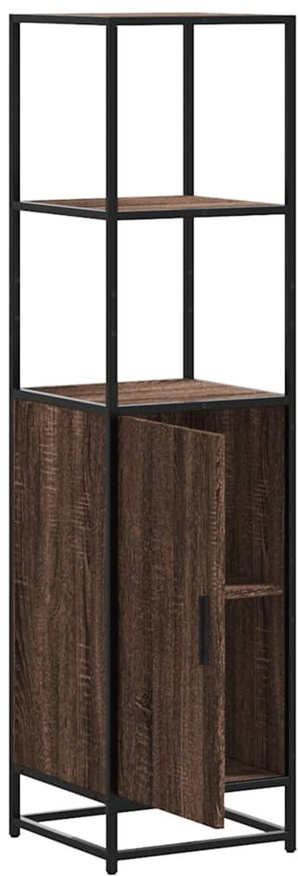 Lumarko Υψηλή Ντουλάπα Καφέ Βελανιδιά 35,5x35x139 cm