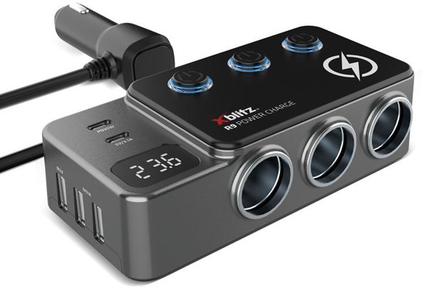 Xblitz R9 Power Charge rozdzielacz samochodowy 12/24V