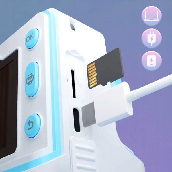 XBLITZ φωτογραφική κάμερα άμεσης εκτύπωσης FLASH BLUE