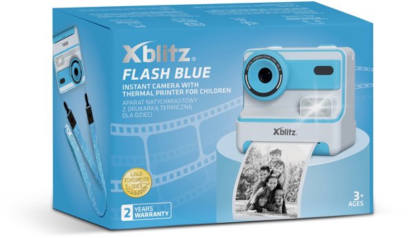 XBLITZ φωτογραφική κάμερα άμεσης εκτύπωσης FLASH BLUE
