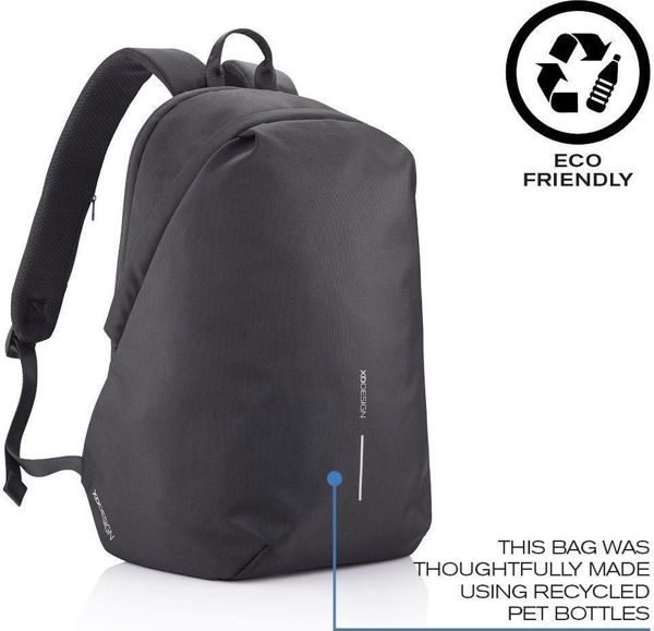 XD Design Bobby Soft Αντικλεπτικό Σακίδιο Πλάτης για Laptop 15.6", Μαύρο, P705.791