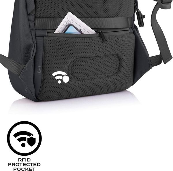 XD Design Bobby Soft Αντικλεπτικό Σακίδιο Πλάτης για Laptop 15.6", Μαύρο, P705.791