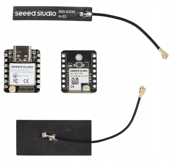 Xiao ESP32-S3 + Wio-SX1262 rinkinys, skirtas Meshtastic ir LoRa/LoRaWAN – Seeedstudio 102010611