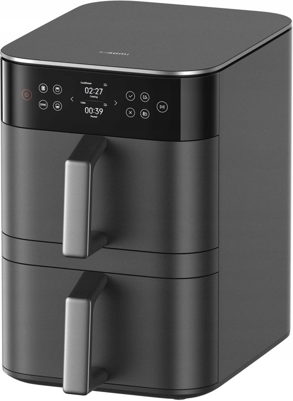 Xiaomi Smart Double Stack Air Fryer 12L | Power 2800 W | Capacity 12 L | Juodas