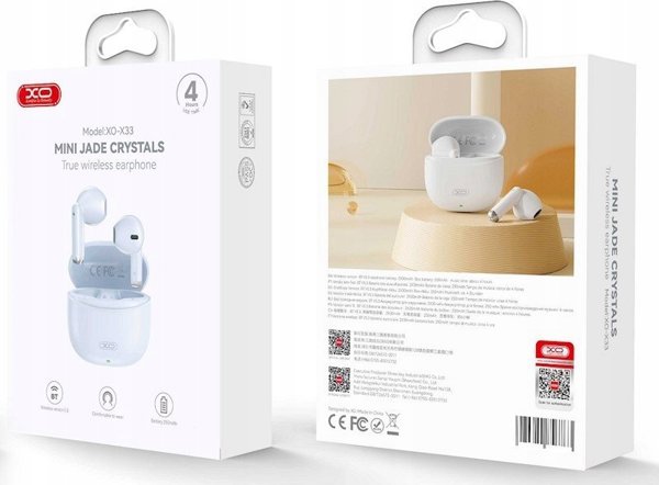 XO Bluetooth ακουστικά X33 TWS μπλε 6920680856749