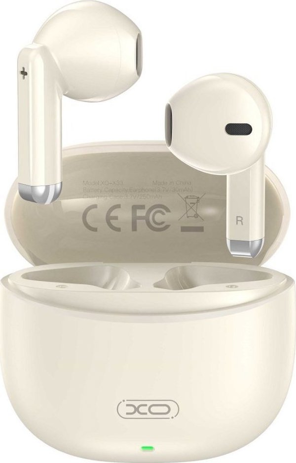 XO Bluetooth earphones X33 TWS beige