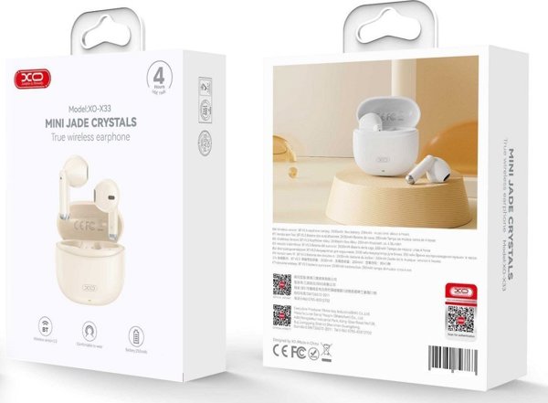 XO Bluetooth earphones X33 TWS beige