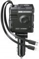 Φορτιστής αυτοκινήτου XO CC66 104W 1x USB 1x USB-C μαύρος με καλώδιο USB-C και καλώδιο Lightning 6920680861644