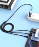 XO καλώδιο NB230 3σε1 USB - Lightning + USB-C + microUSB 1,0m 2,4A μαύρο 6920680833528