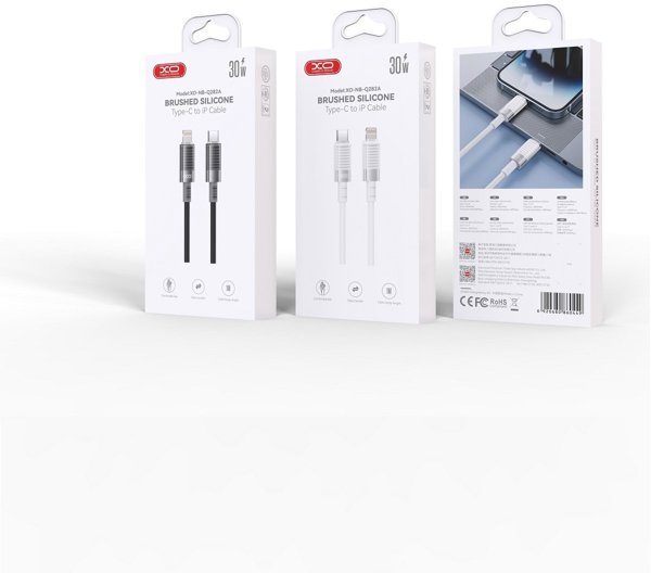 XO καλώδιο NB-Q282B PD USB-C - USB-C 1,0m 60W μαύρο 6920680860418