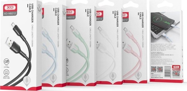 XO cable NB212 USB - USB-C 1,0 m 2,1A white
